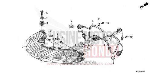 FEUX COMBINES ARRIERE SH125ADE de 2014